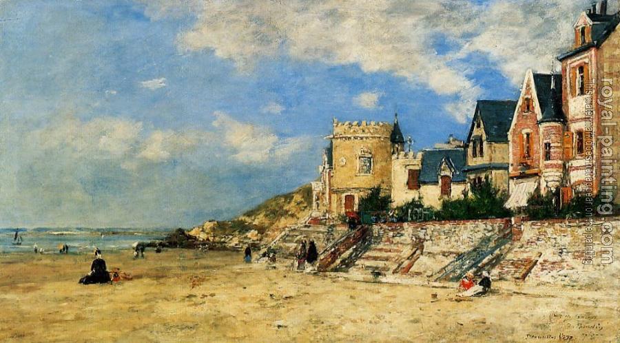 Eugene Boudin : The Tour Malakoff and the Trouville Shore